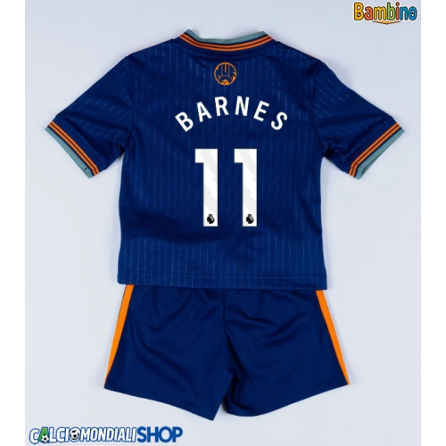 Maglie da calcio Newcastle United Harvey Barnes #11 Terza Maglia Bambino 2025-26 Manica Corta + Pantaloni corti)